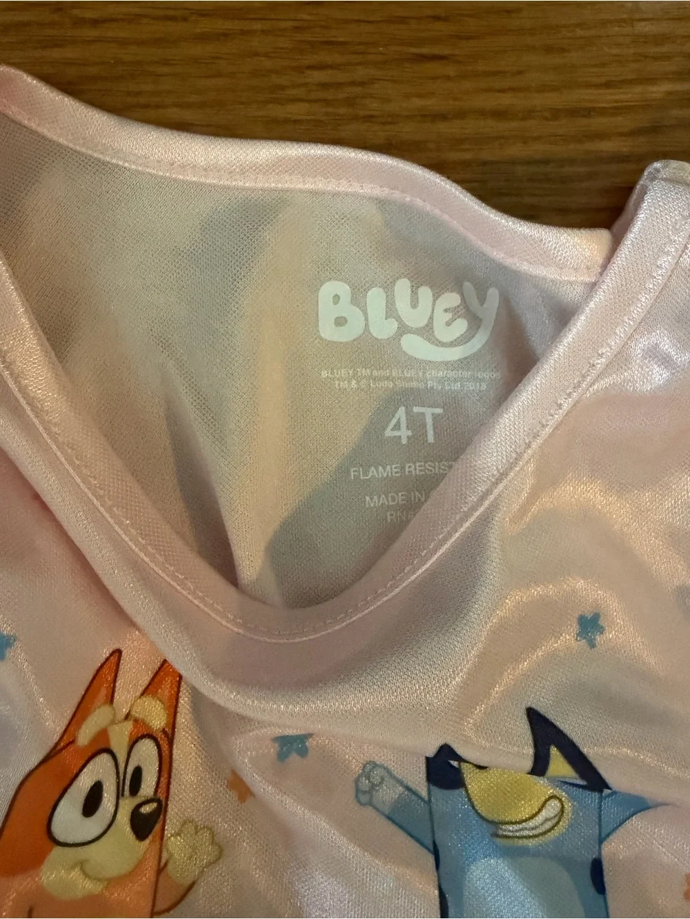 Bluey Pink Tulle Ruffle Nightgown, 4T, NWT - Picture 2 of 2
